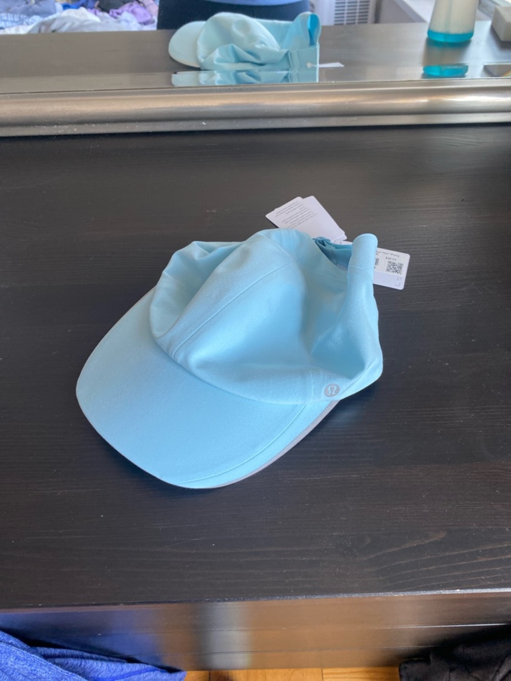 NWT lululemon fast and free run pony hat in colour foam